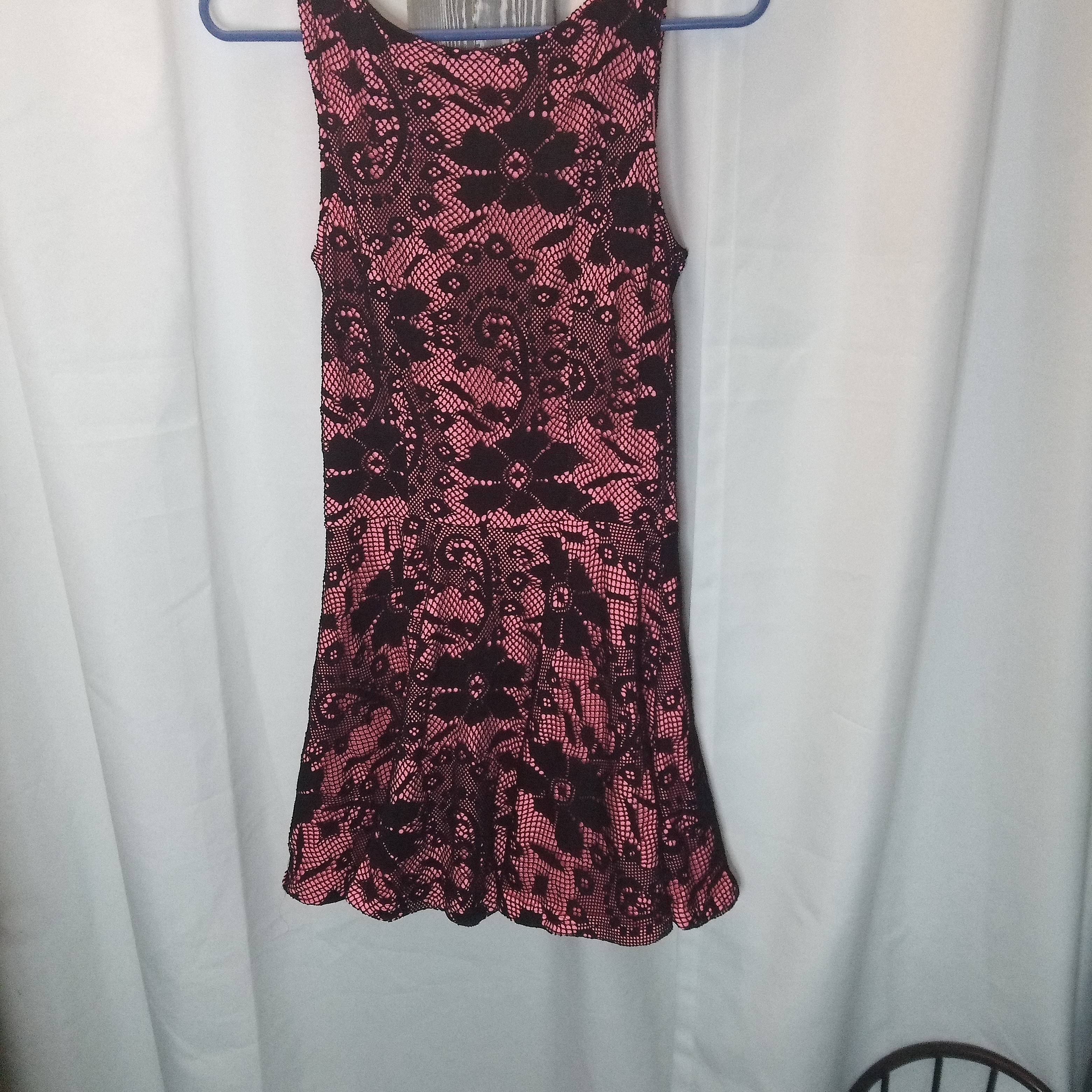 Ampm Pink Sleeveless Halter Mini Dress